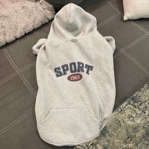 GAP Gray Dog Hoodie with Sport Design